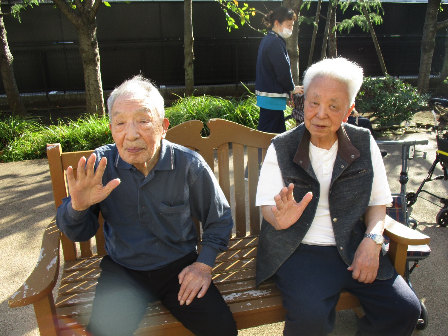 中庭散歩