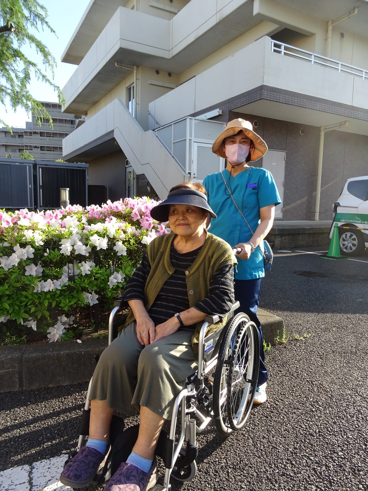近所へお散歩