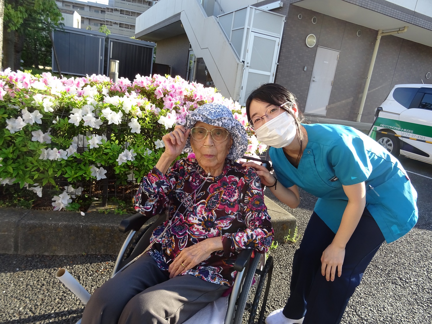 近所へお散歩