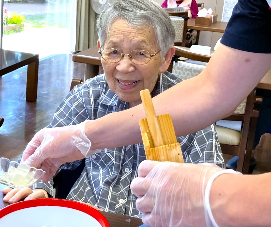 午後のアクティビティ “ところてん”