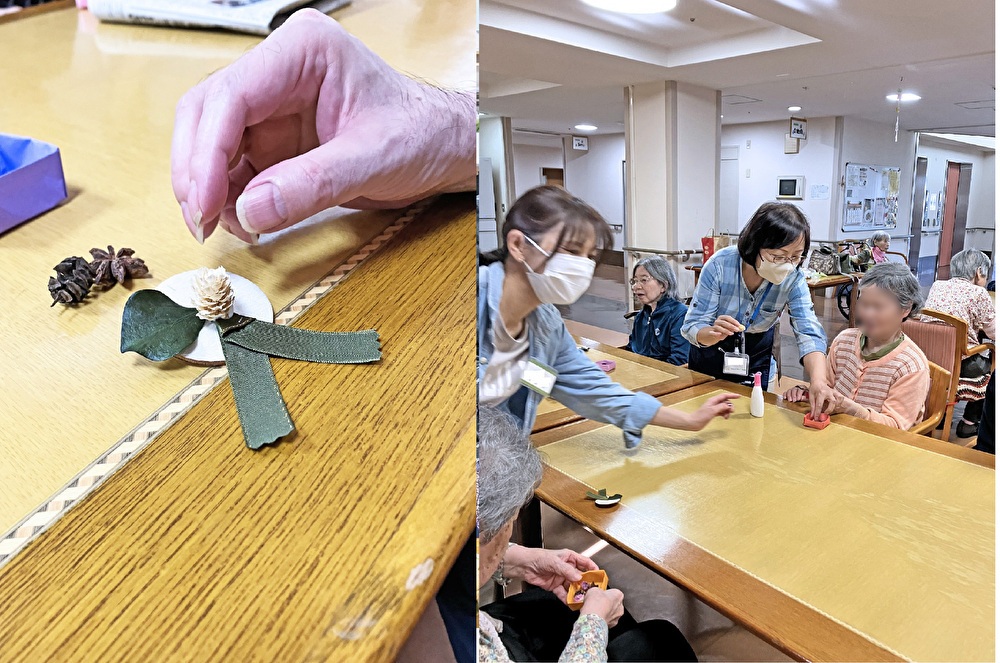 10月「園芸療法レクリエーション」３階フロア