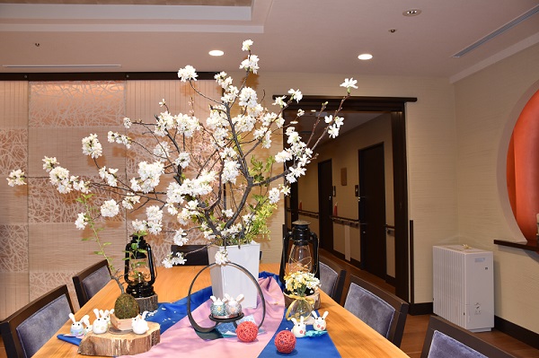 エントランスの桜