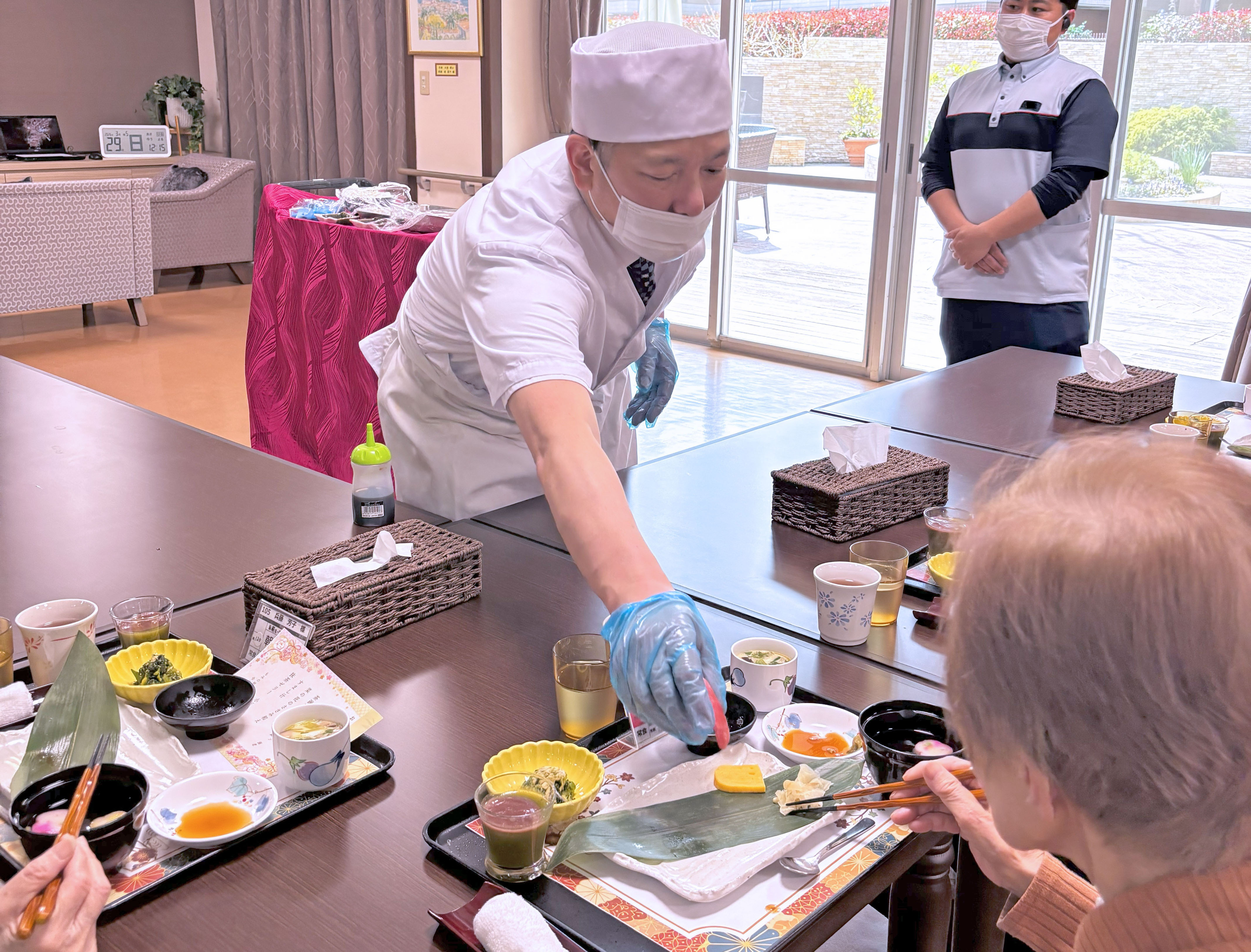 実演「握りずし」