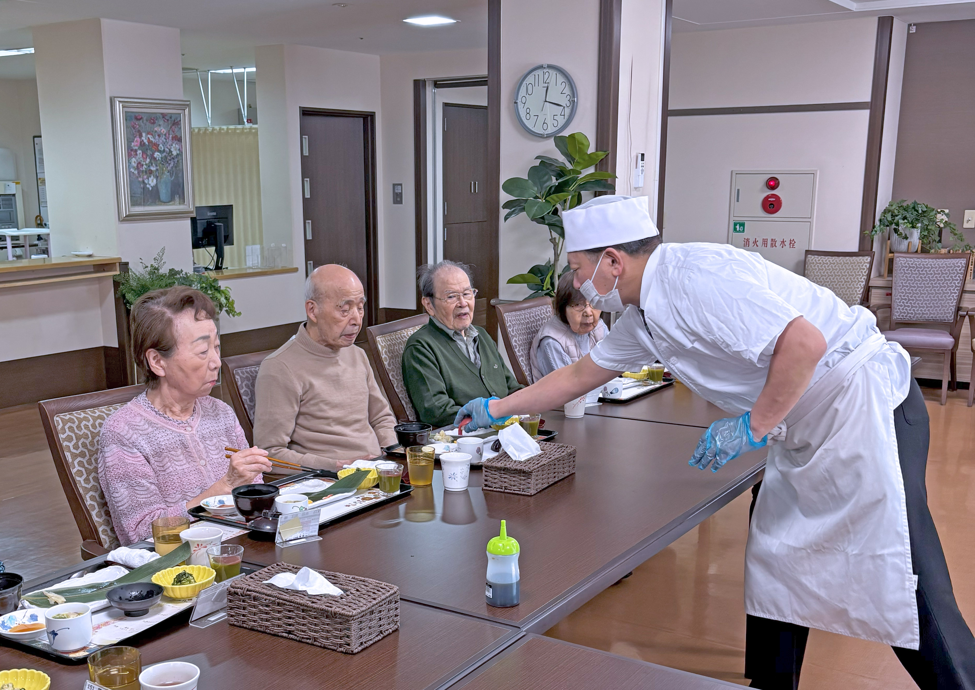 実演「握りずし」