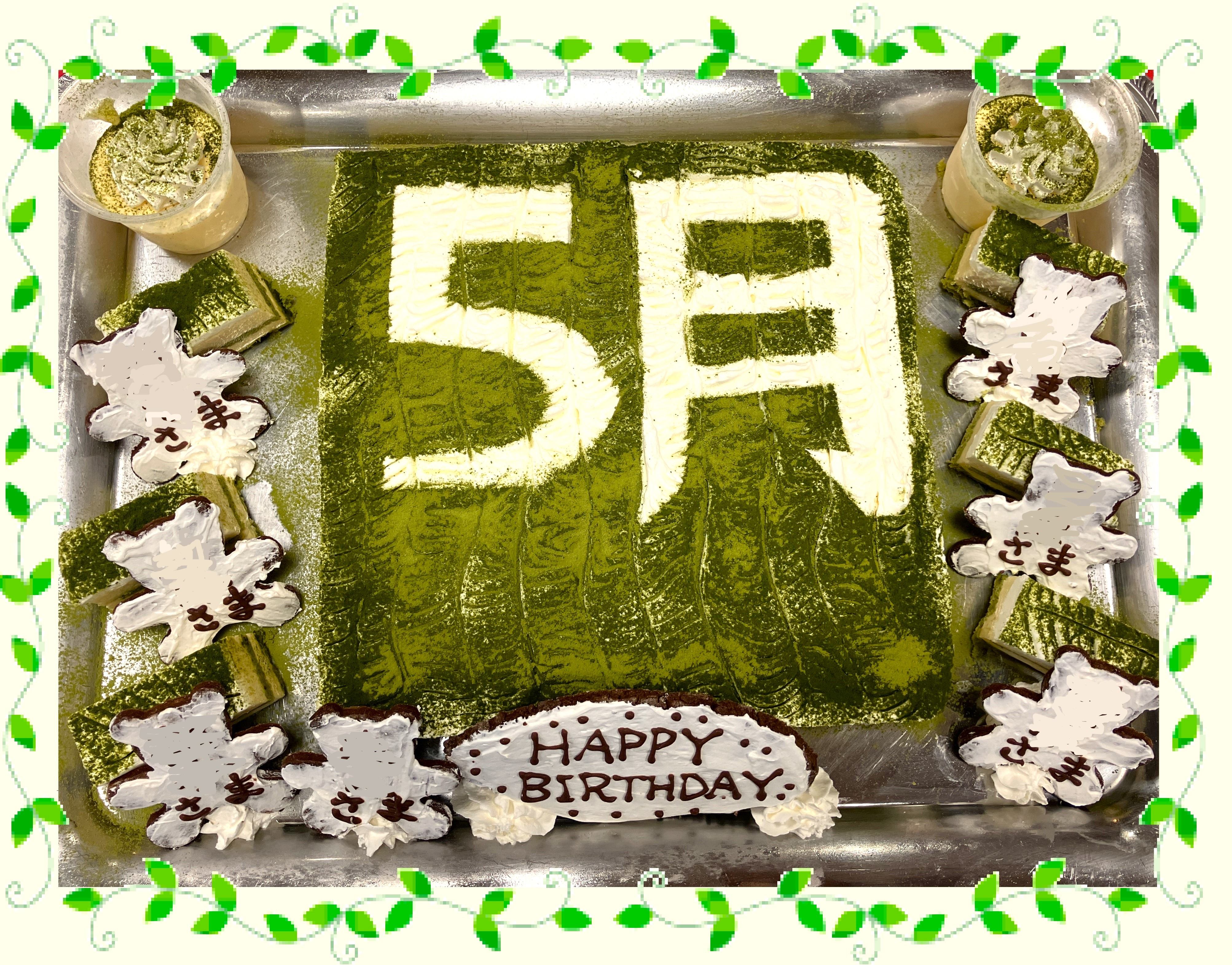 お誕生日の特別ランチメニュー＆ケーキ