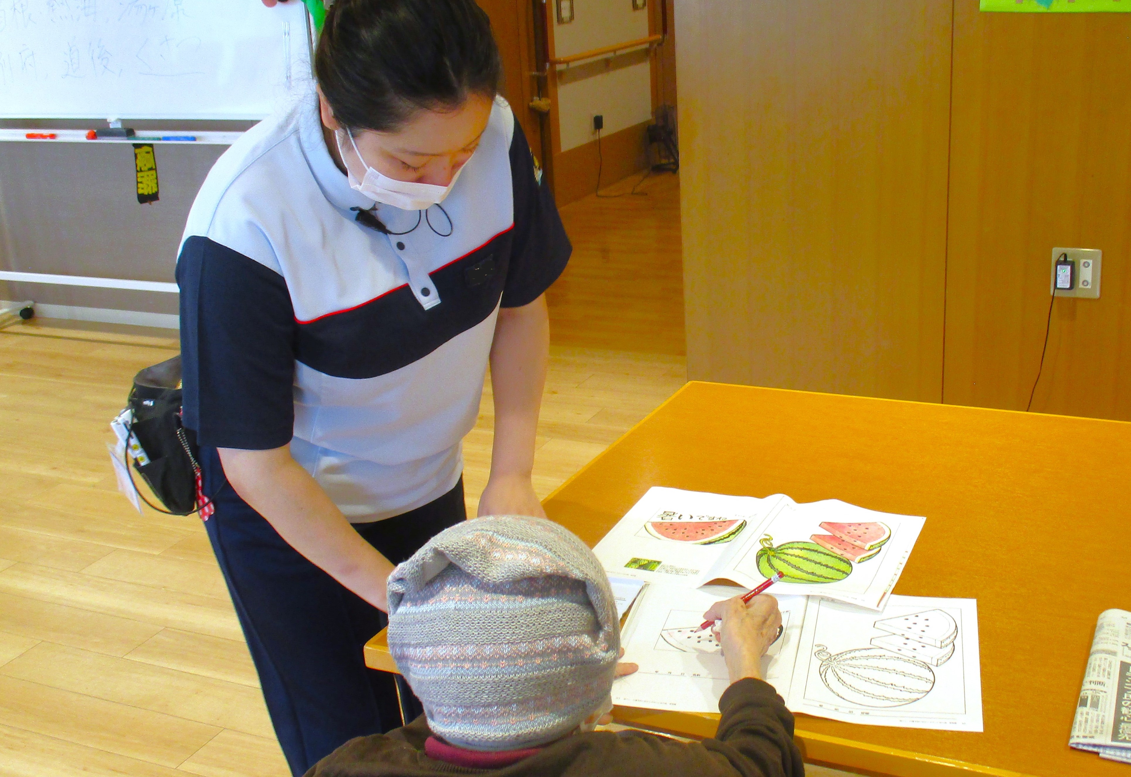 塗り絵レクリエーション