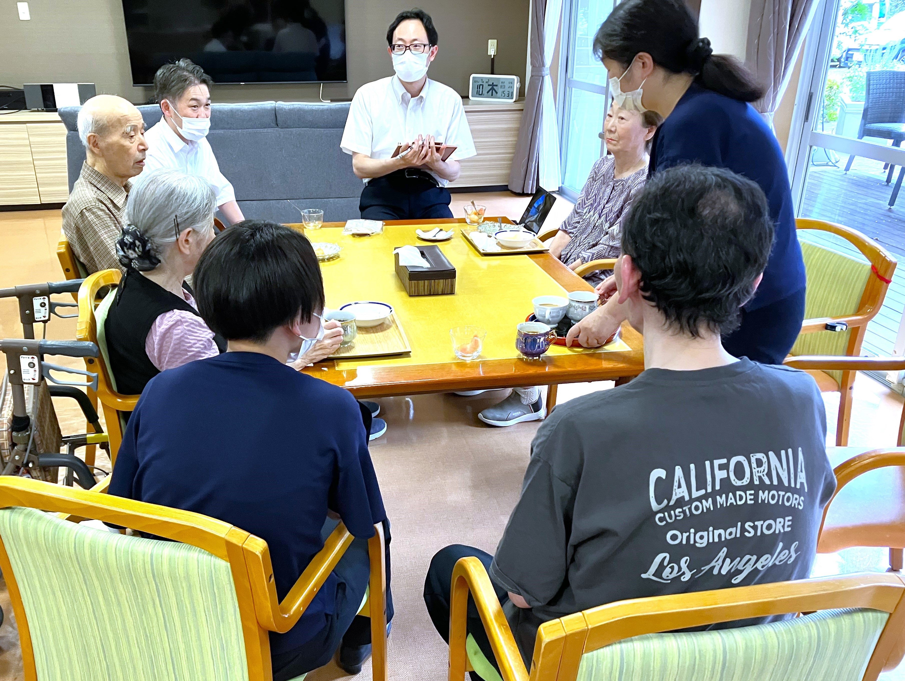 ７月の総務グループ主催の「お茶会」