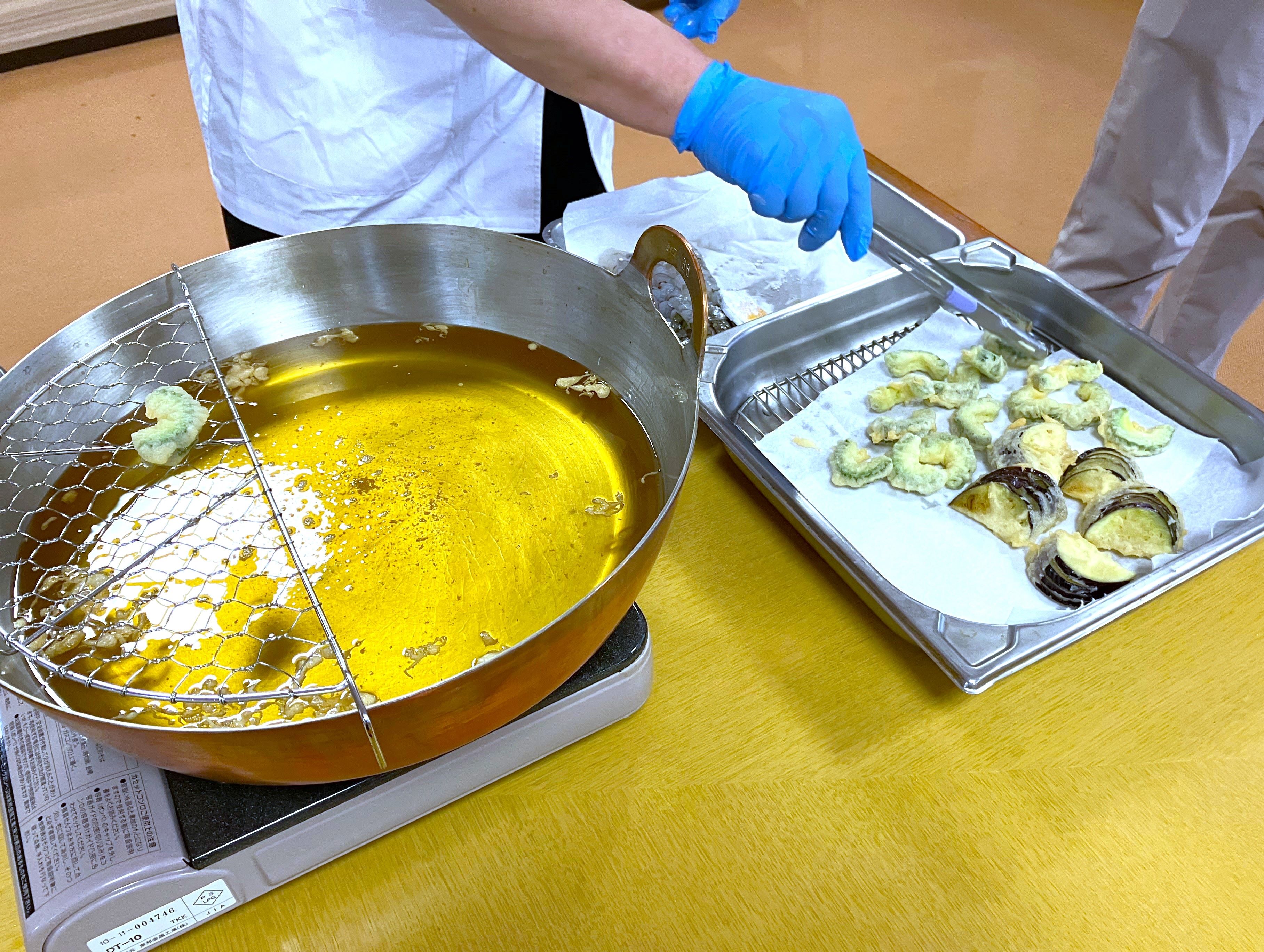 天ぷら実演　ランチ