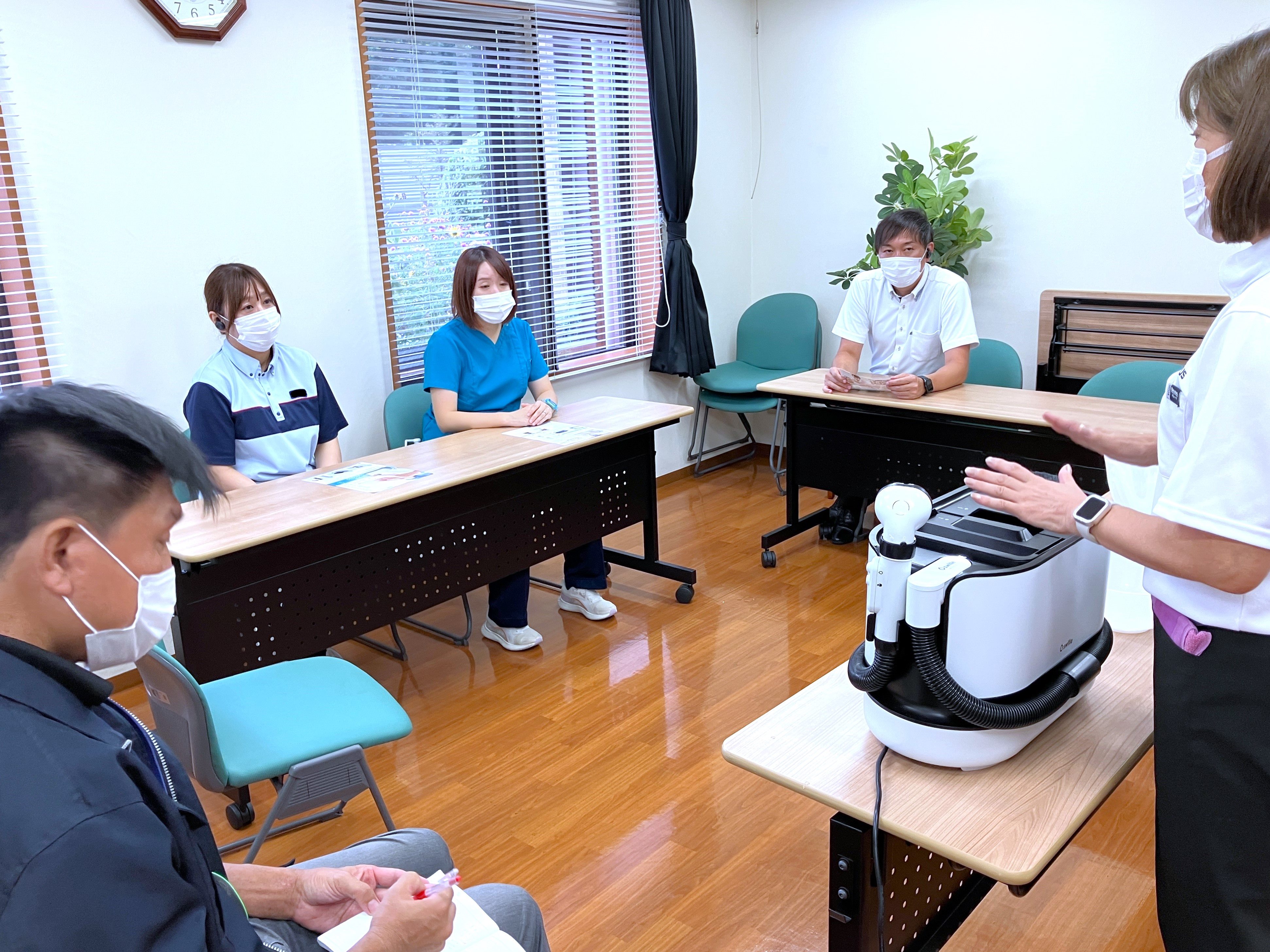 介護用洗身機器 実演会