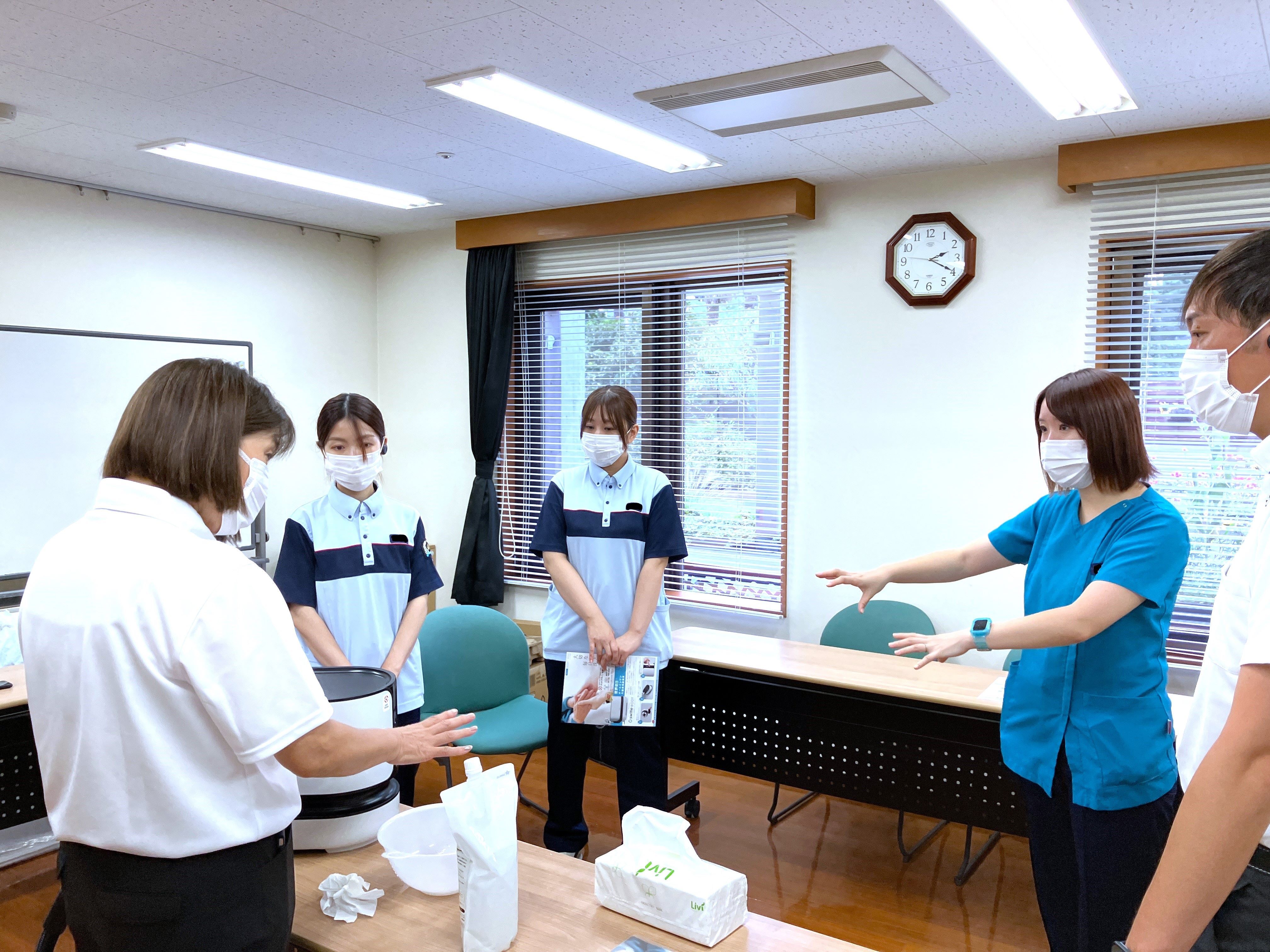 介護用洗身機器 実演会