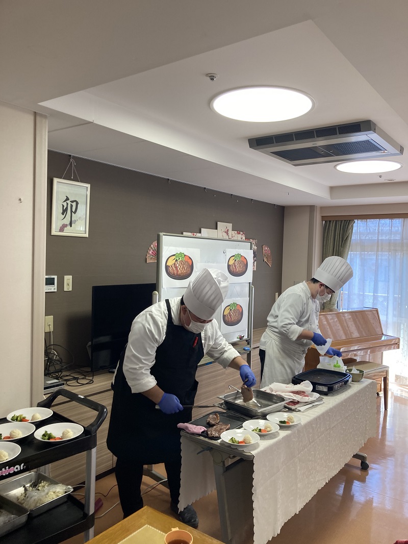 ステーキ実演会
