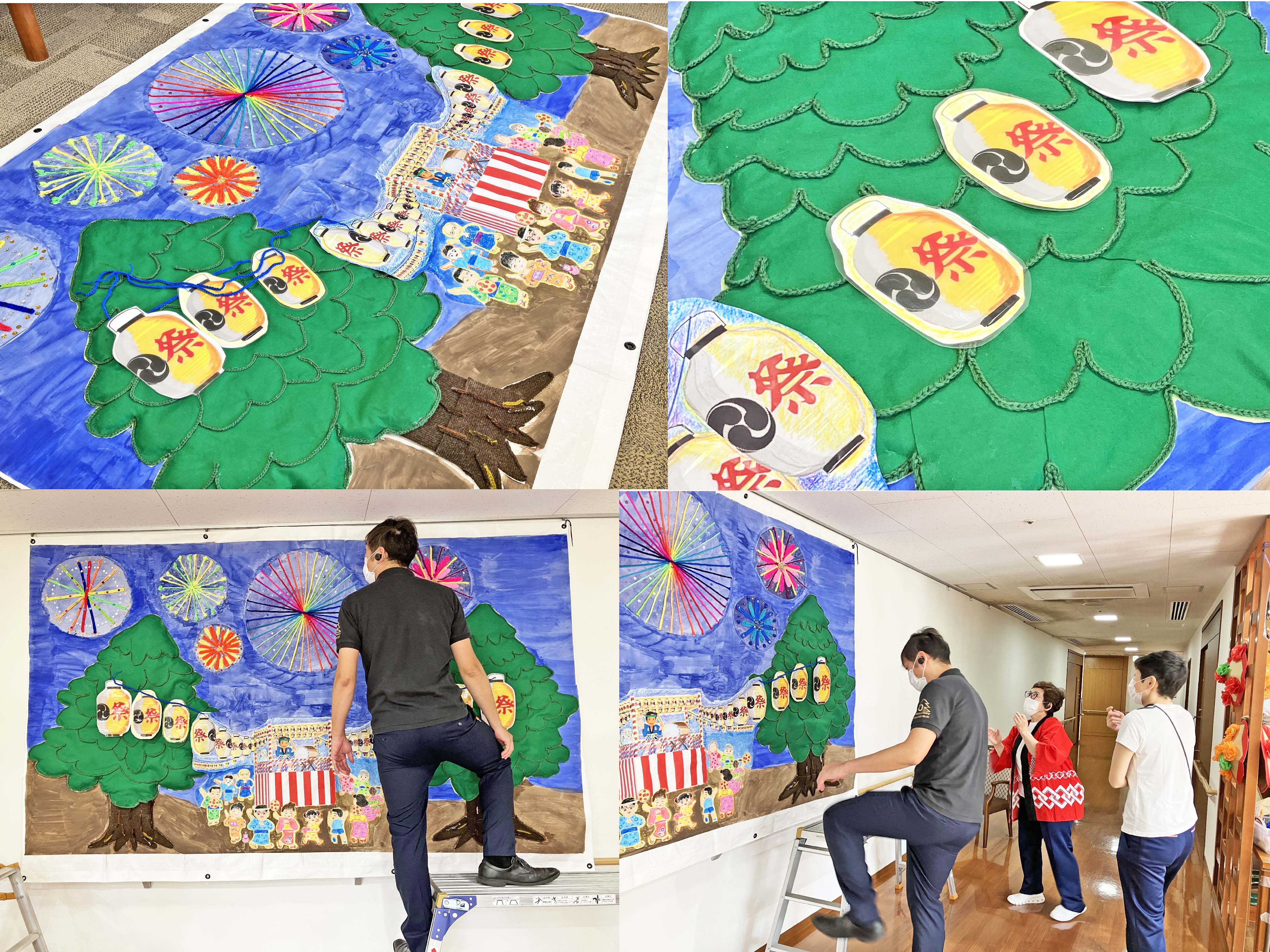 もみの樹祭りの展示壁画
