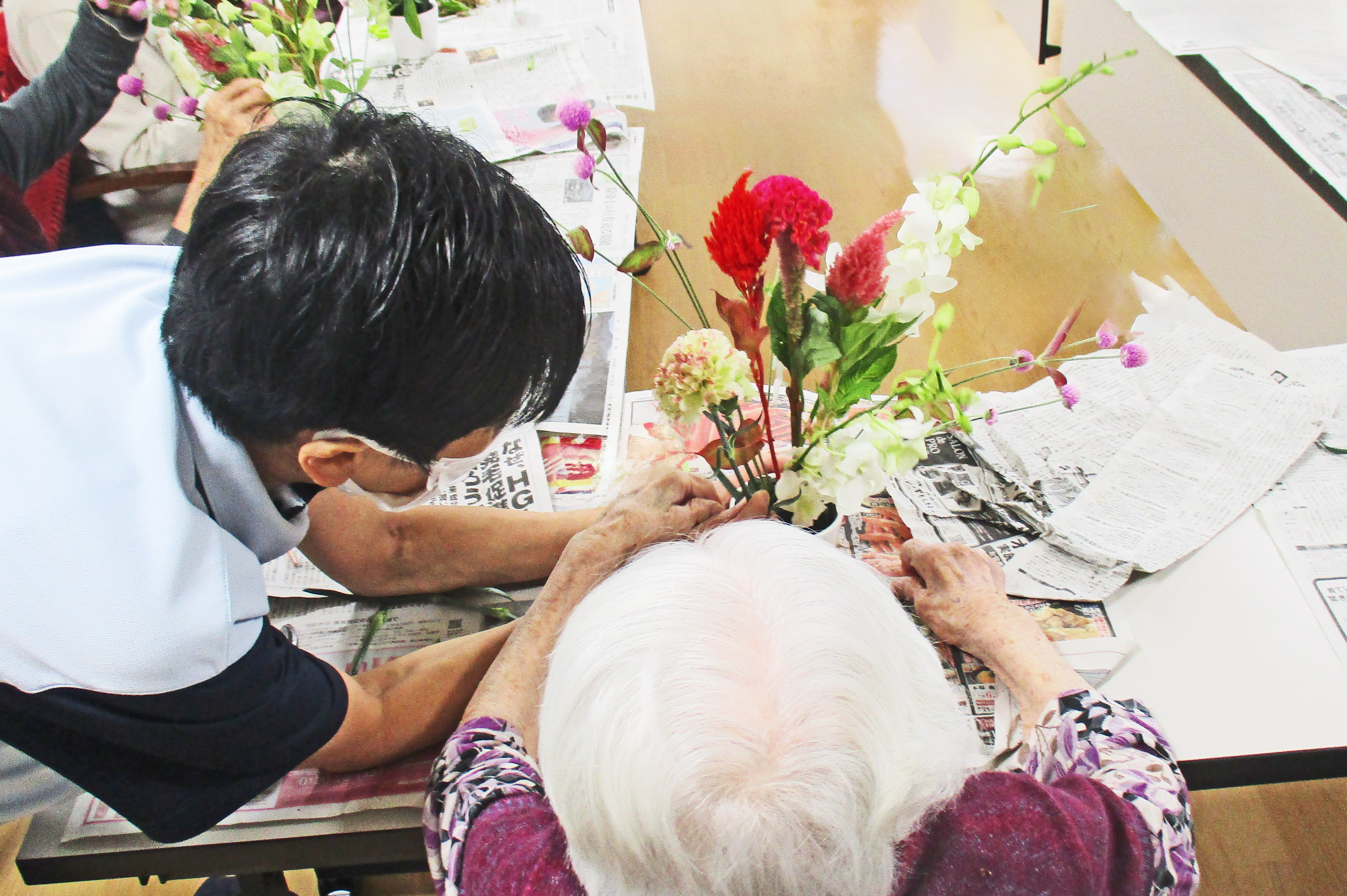 １２月のフラワーアレンジメント