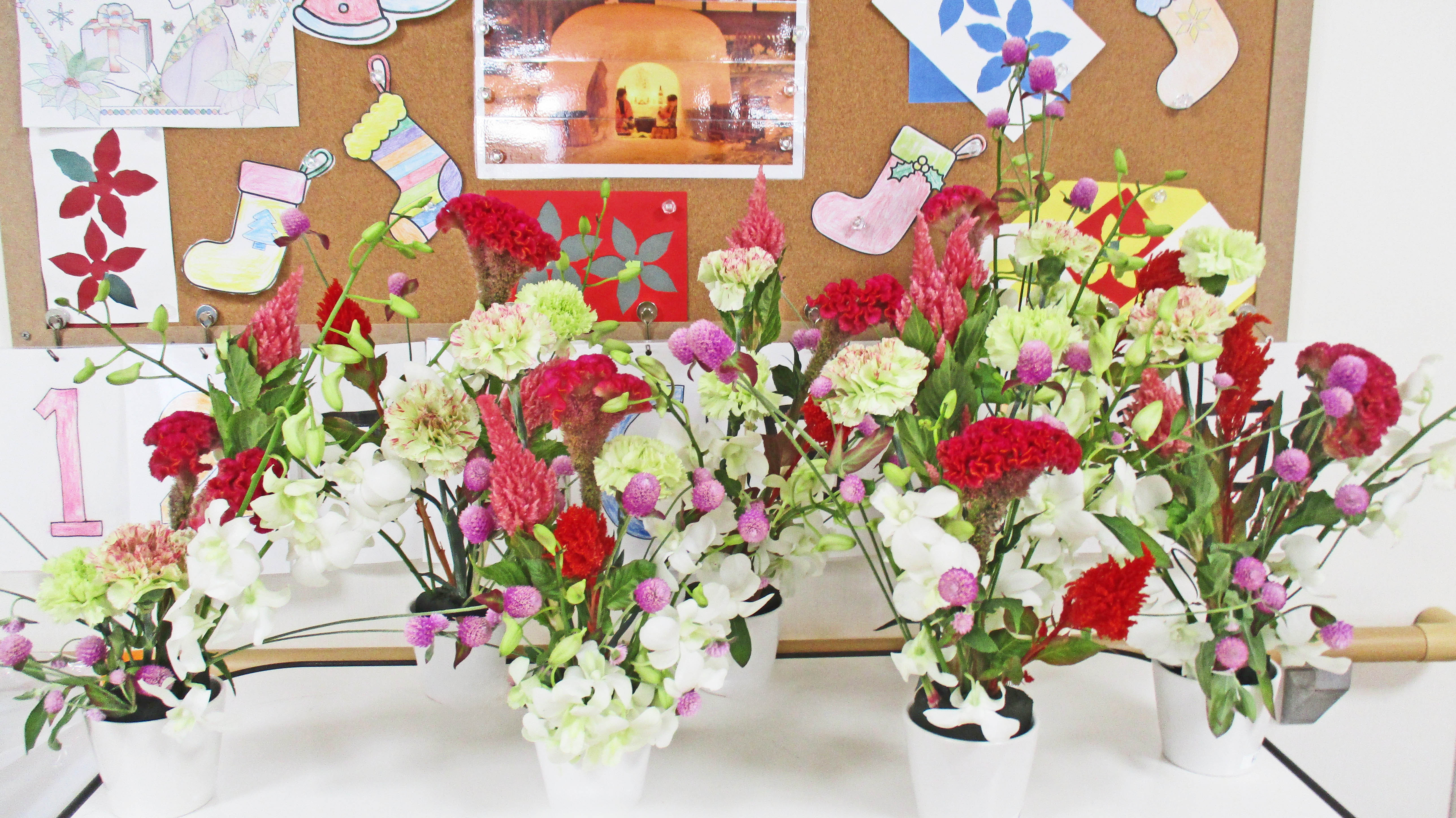 １２月のフラワーアレンジメント