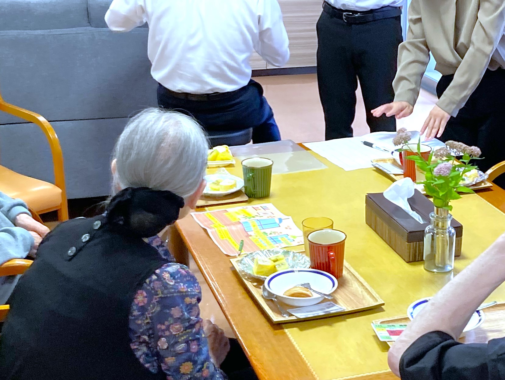 総務グループ主催１階フロア「レクリエーション・茶話会」