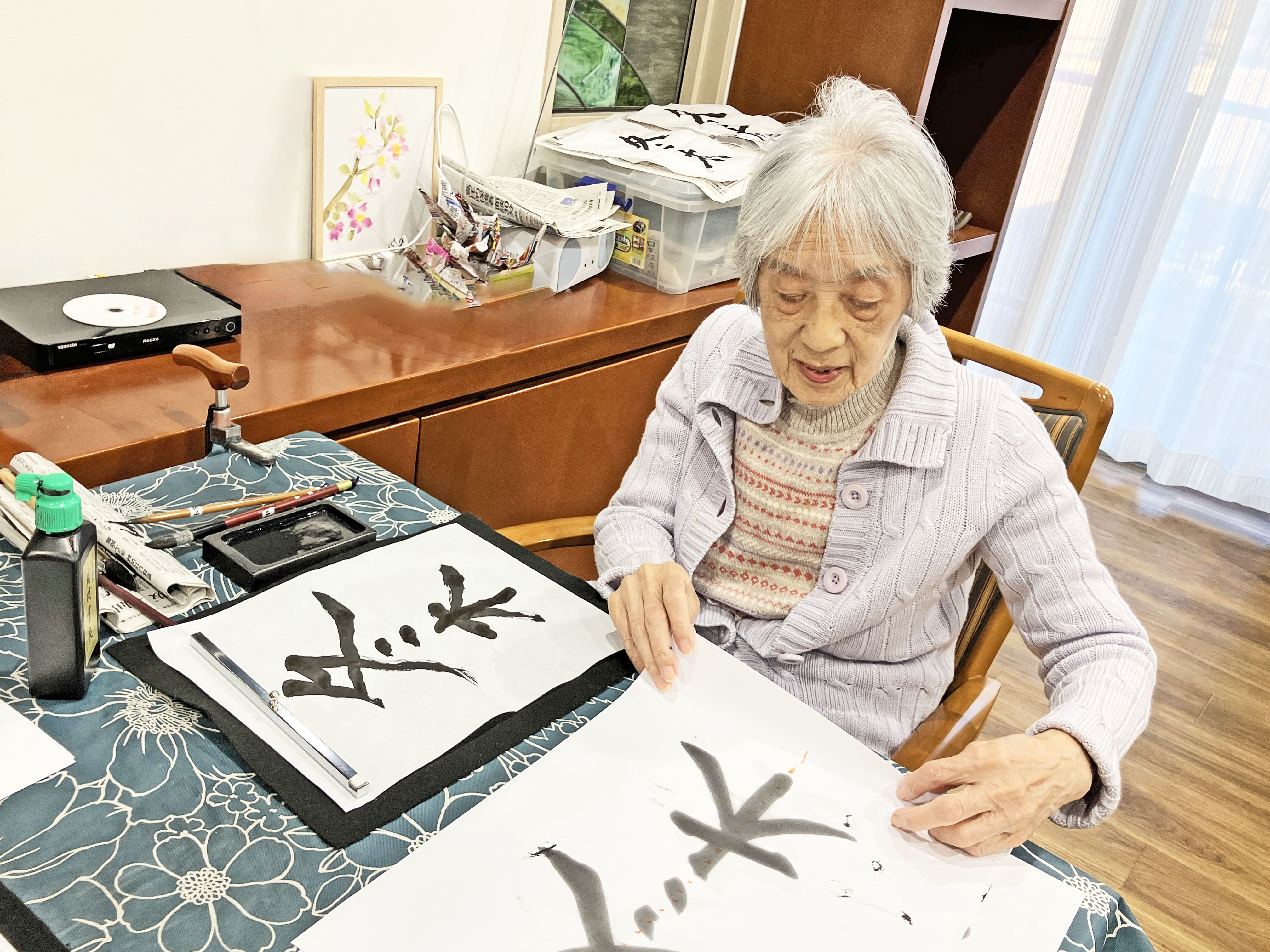 １２月の書道サークル