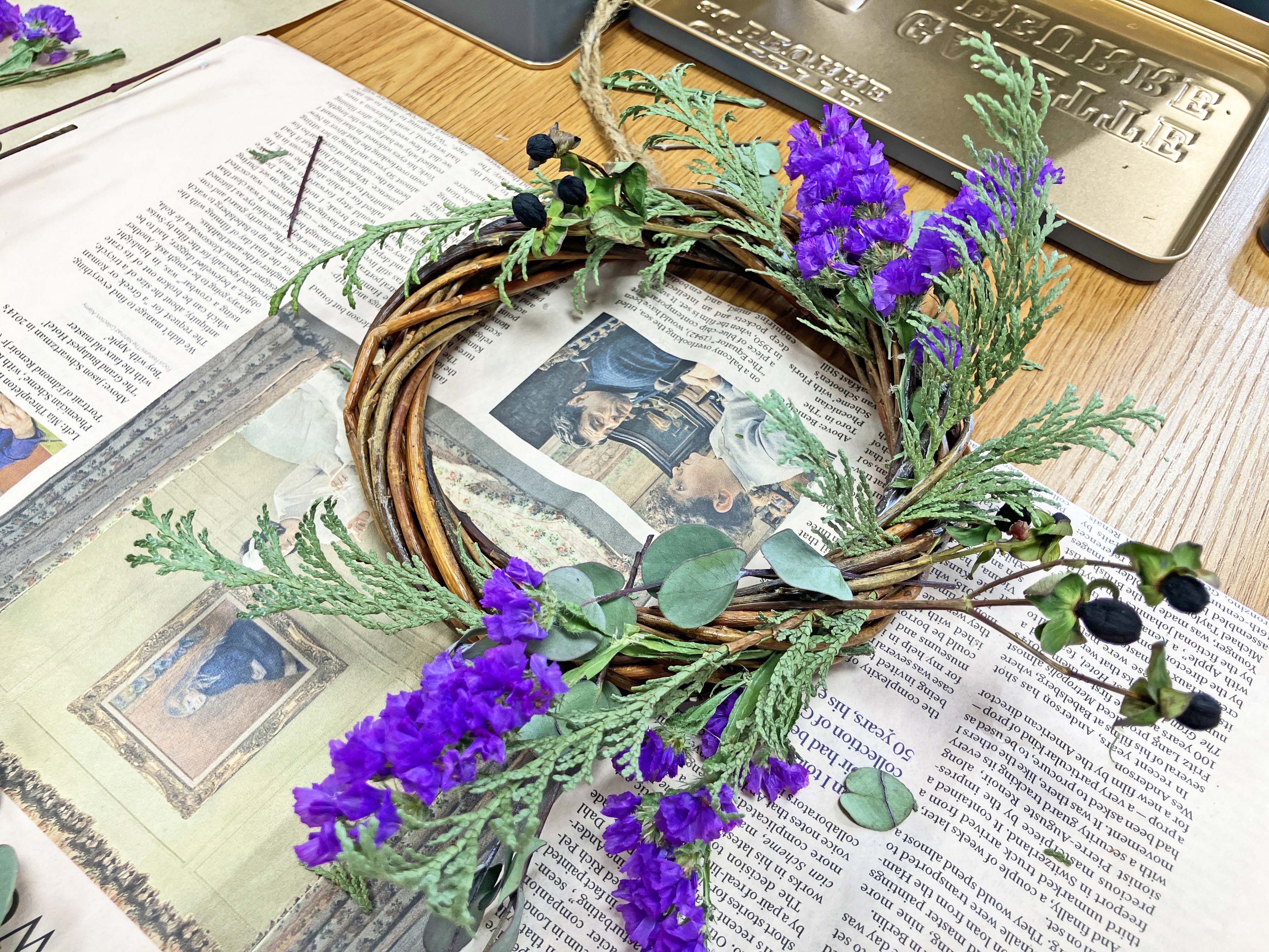 雪の日の園芸療法