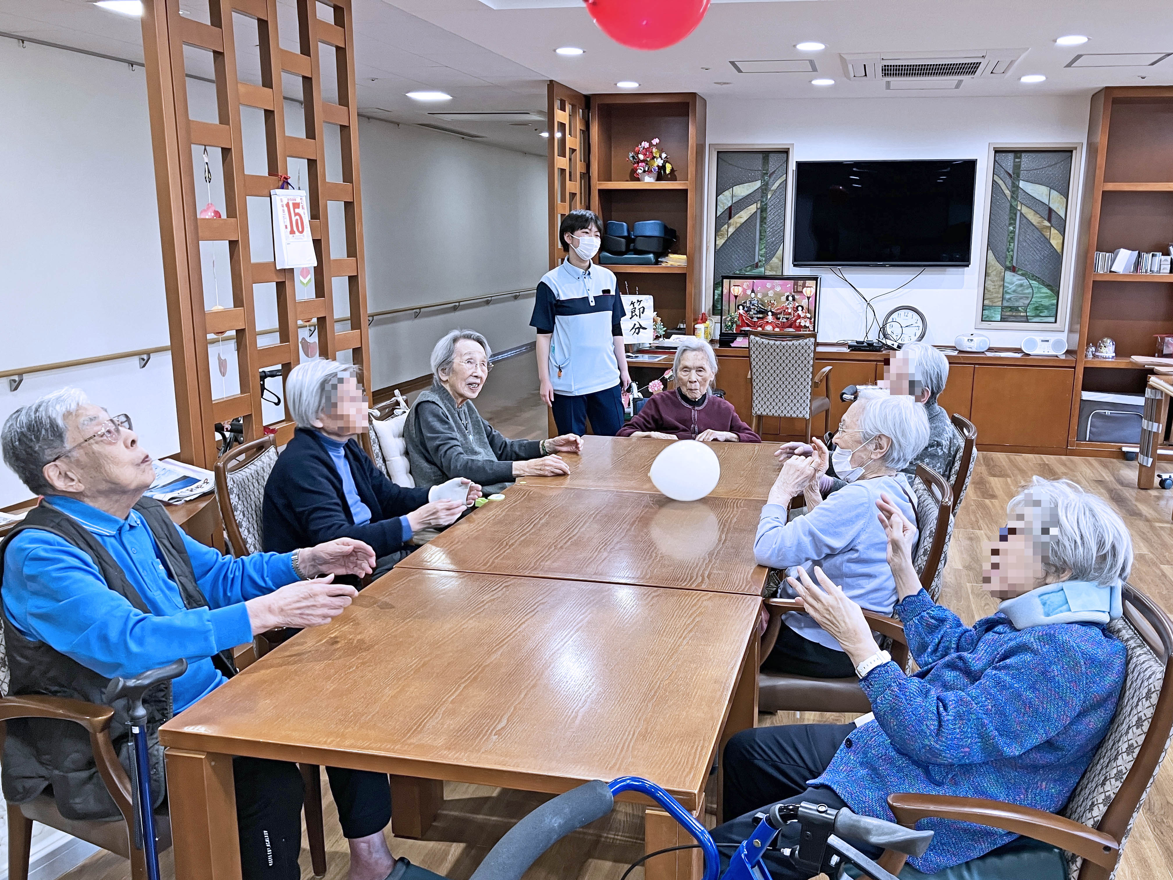 風船バレー～おやつ前のアクティビティ～