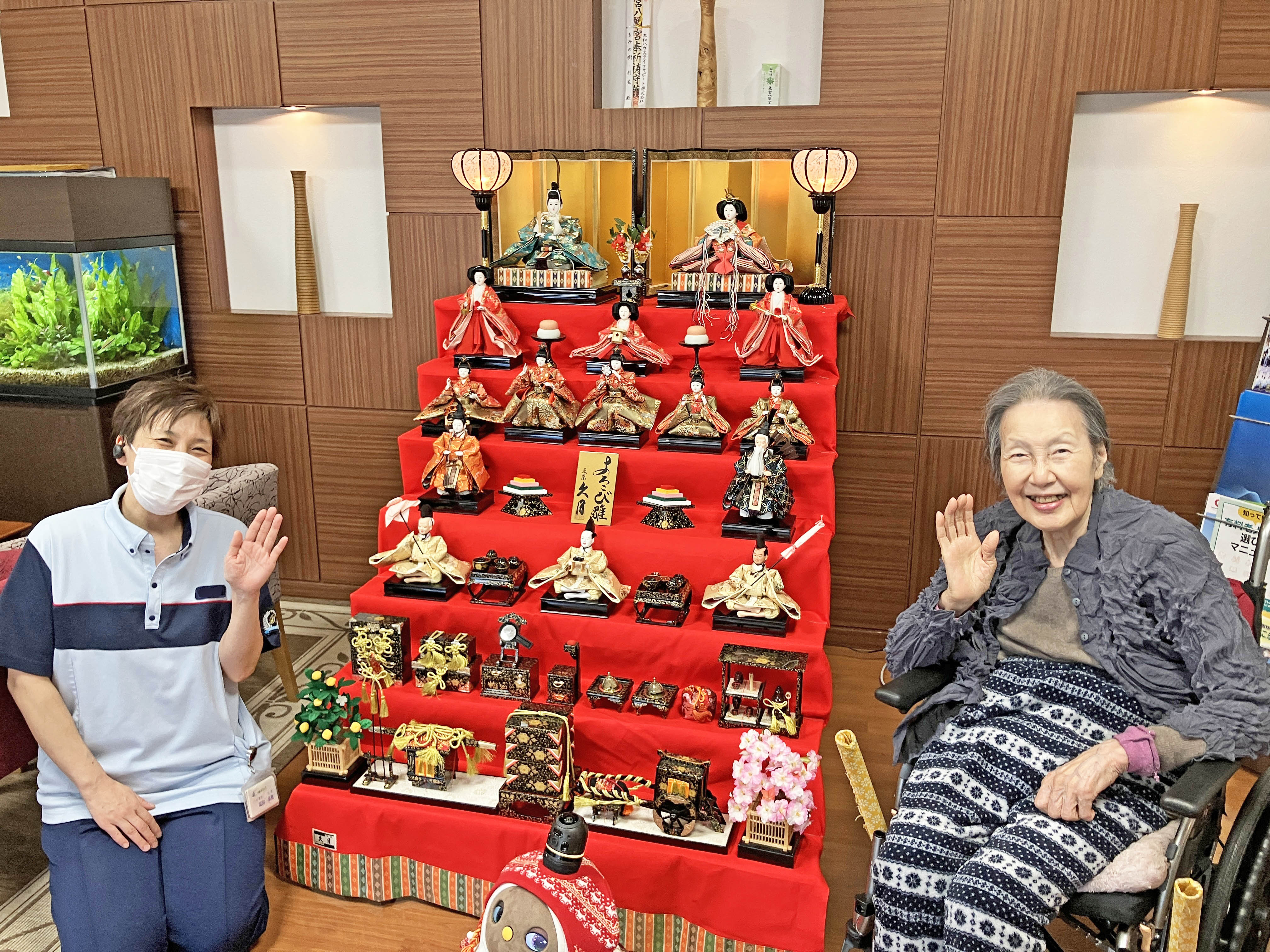 ひな祭り特別ランチと可愛らしい「おやつ」