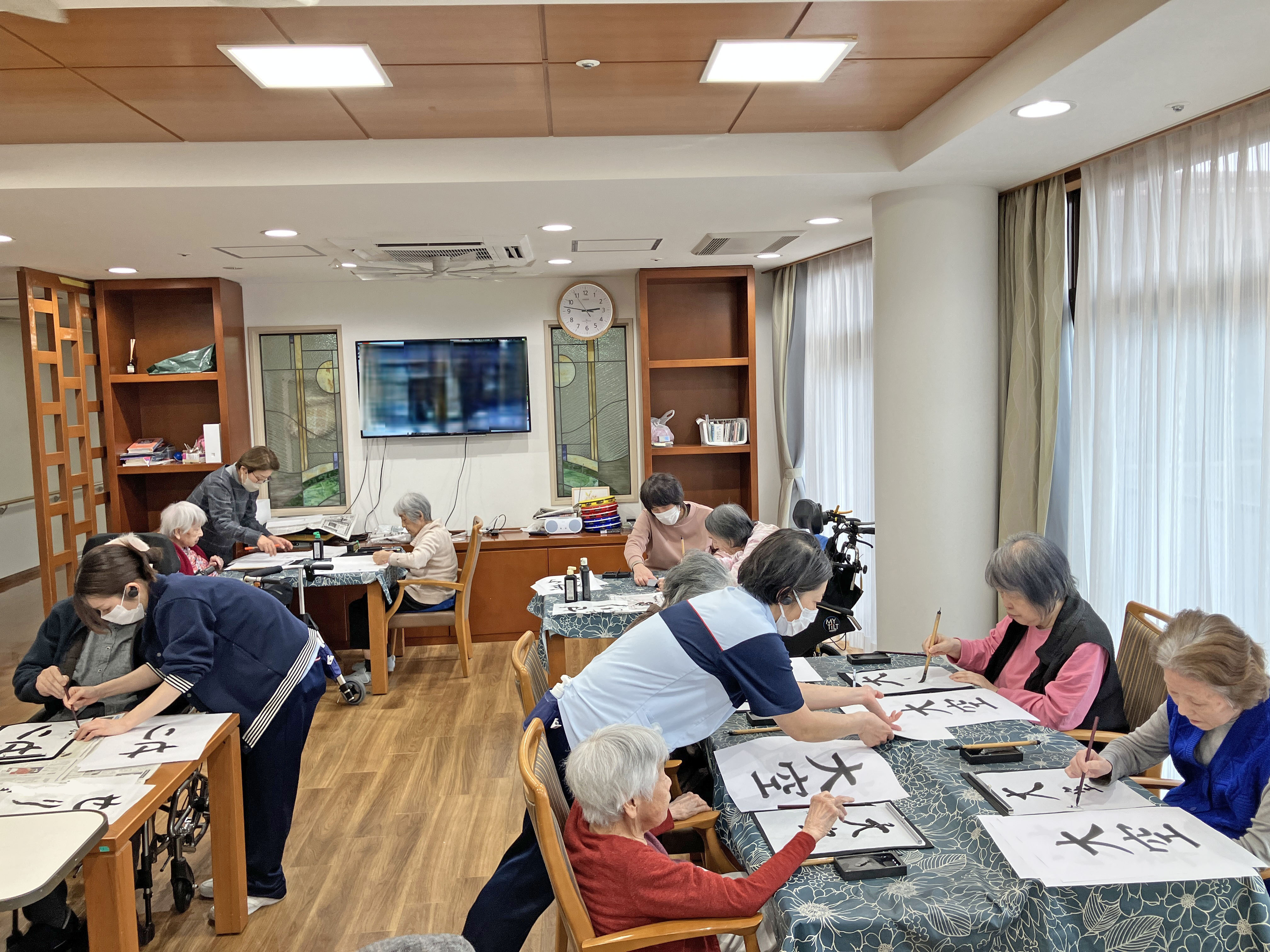 ３月の書道サークル