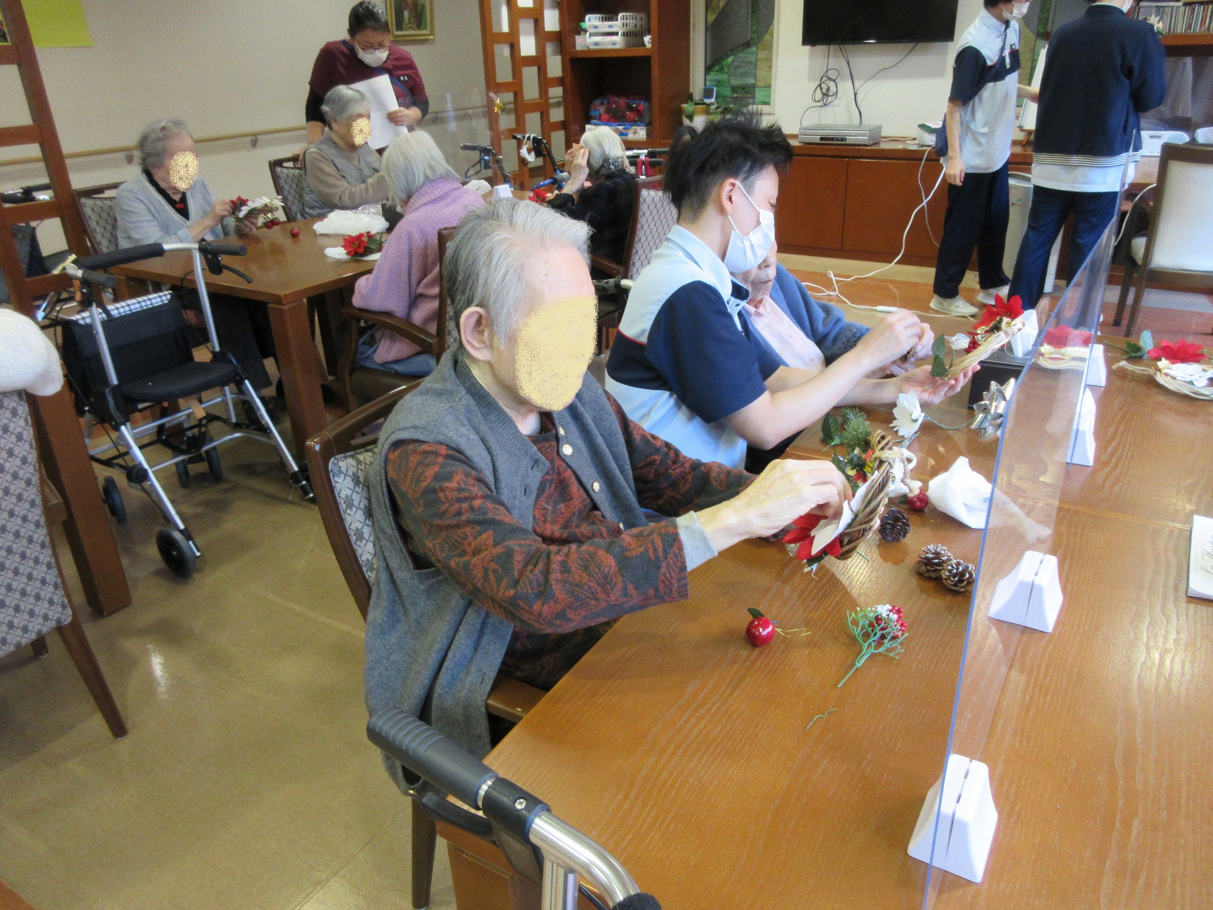 クリスマスリース作り