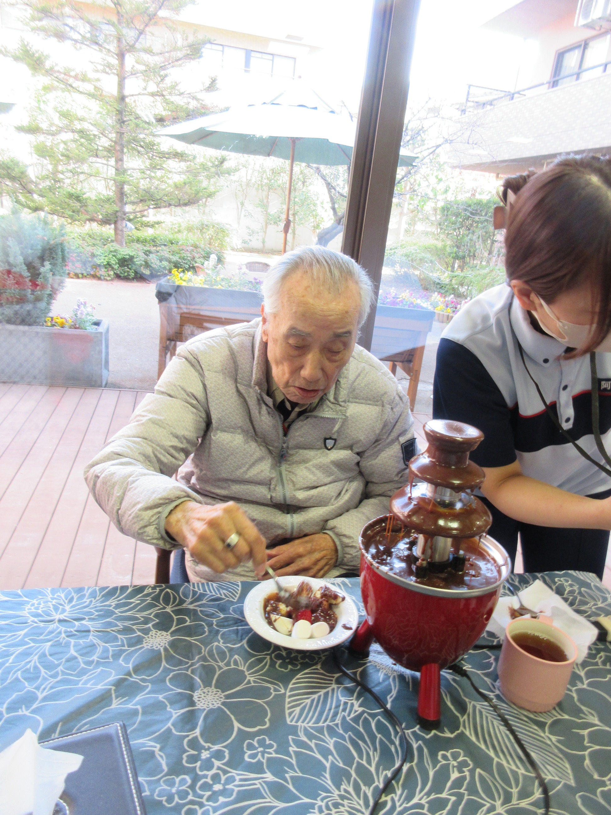 チョコレートフォンデュ
