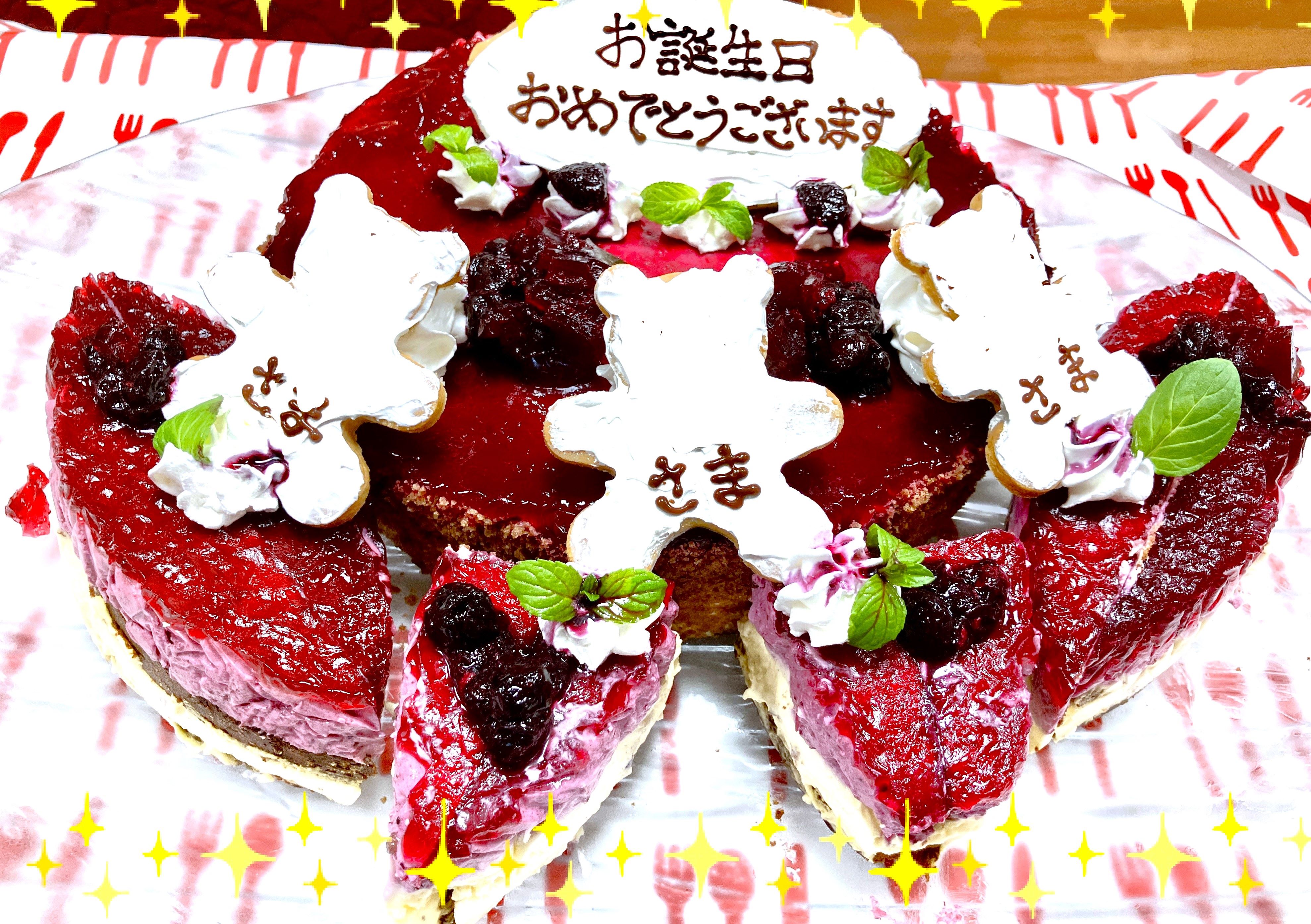 お誕生日の特別ランチメニュー＆ケーキ