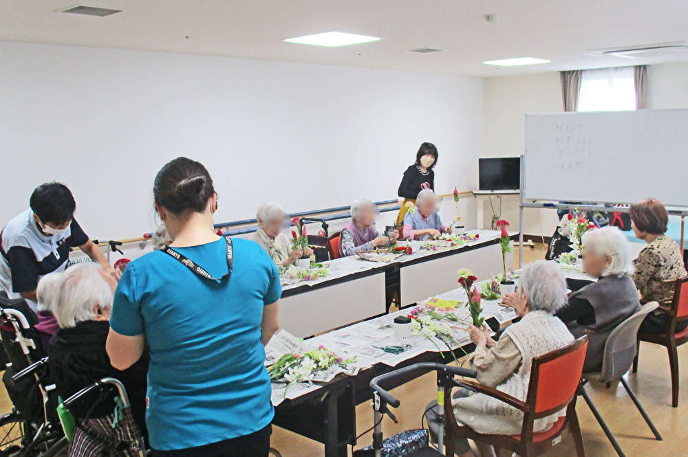 １２月のフラワーアレンジメント