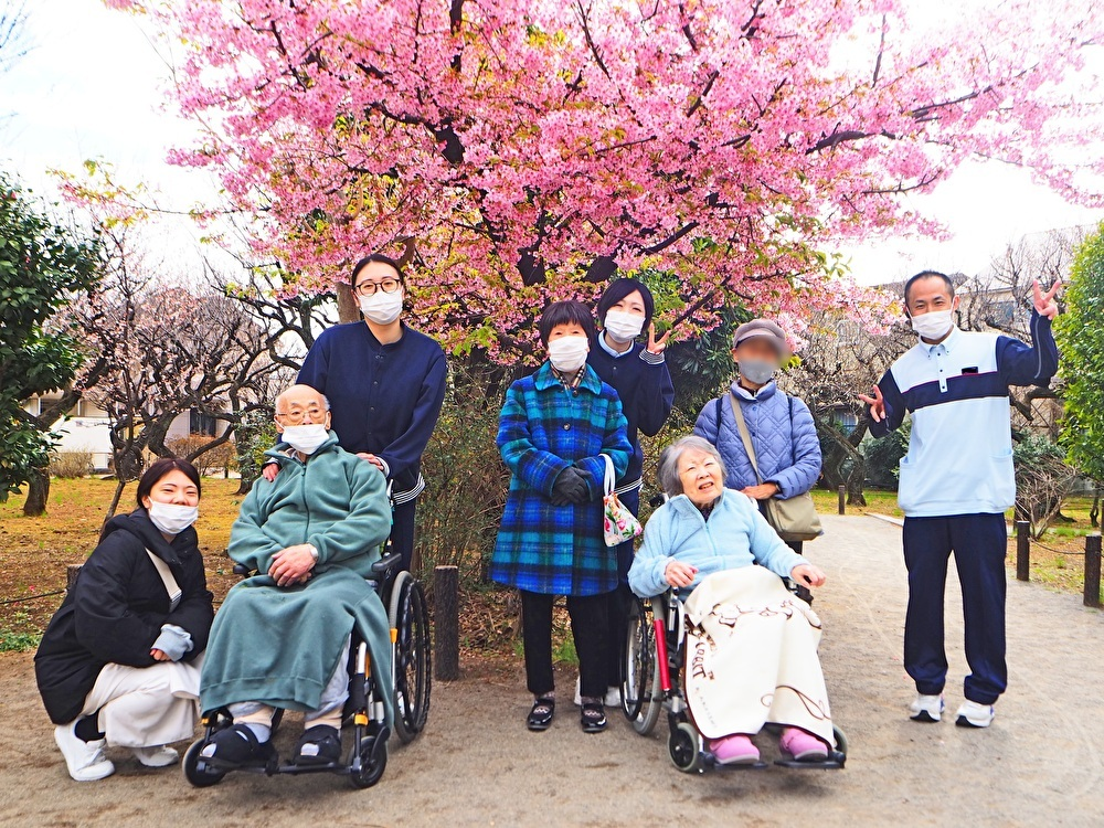 梅林公園でのお花見
