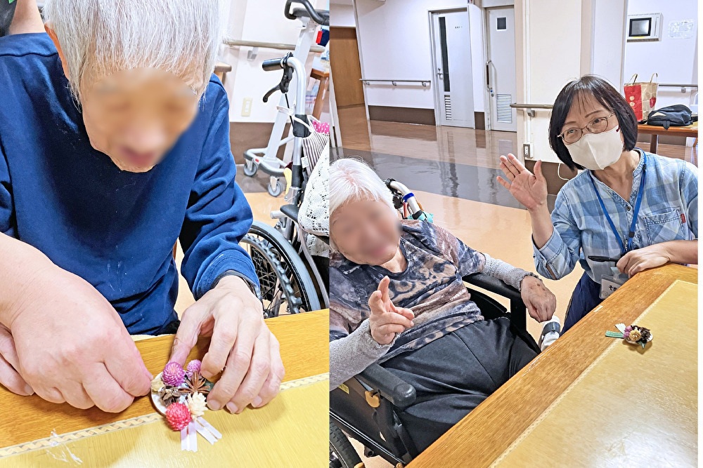 10月「園芸療法レクリエーション」３階フロア