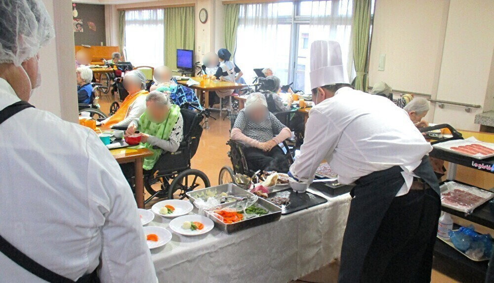 黒毛和牛ステーキ実演