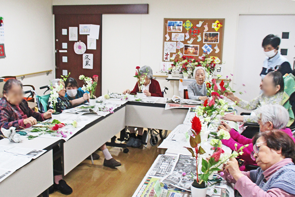 １２月のフラワーアレンジメント