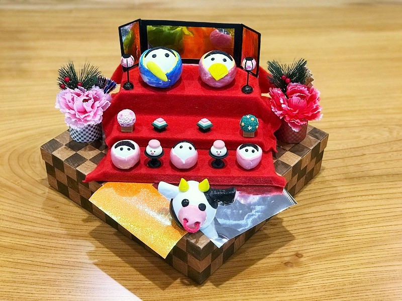 2月5日　粘土細工 雛人形見本作成