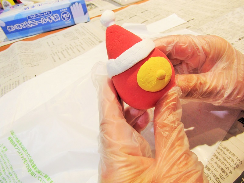 11月22日　粘土細工サンタクロース