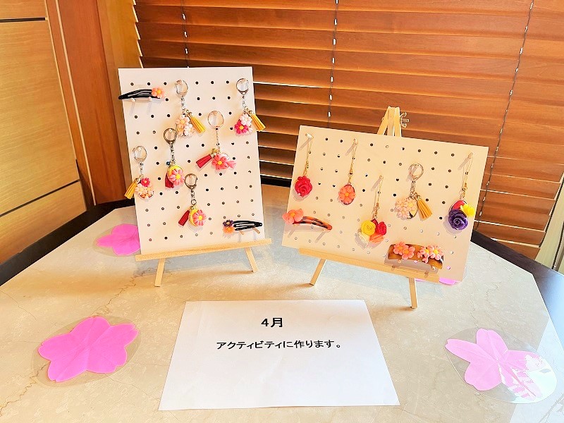 粘土細工サンプルディスプレイ